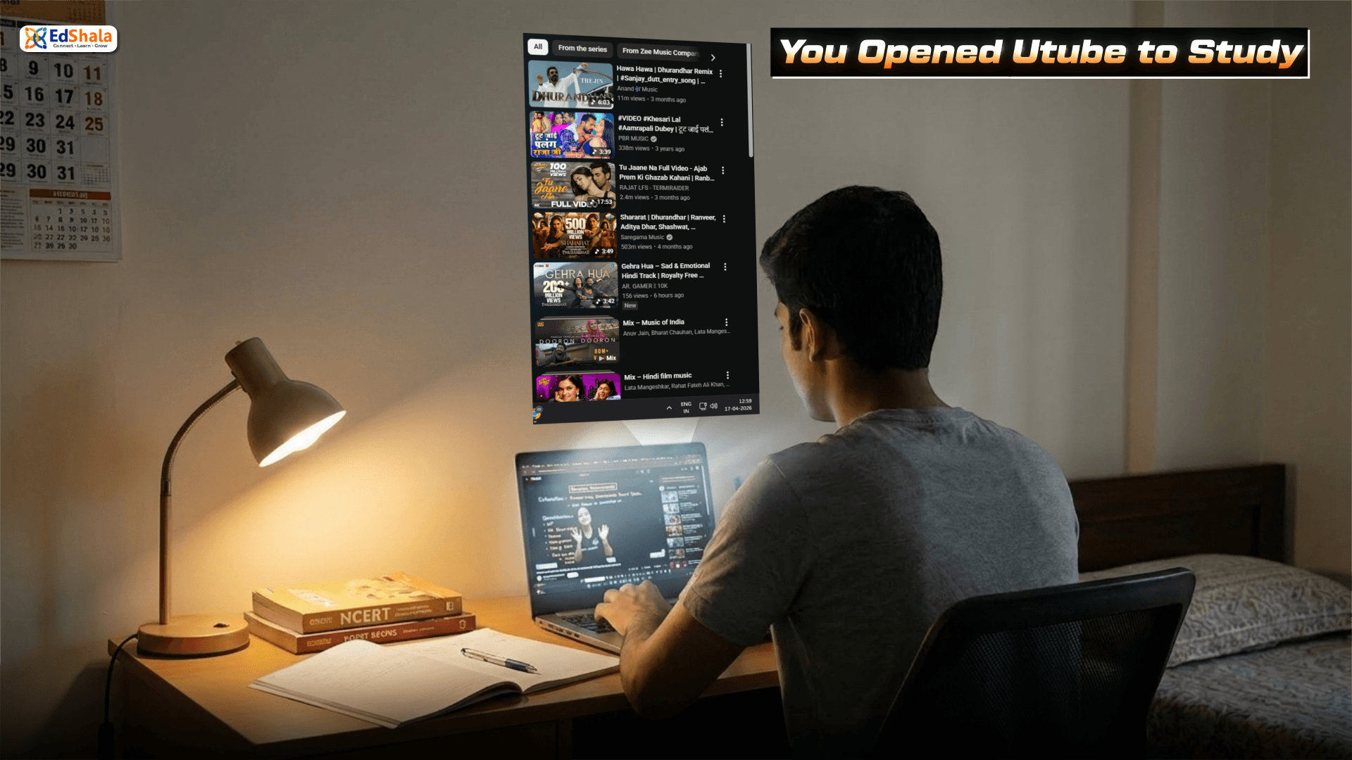 You opened YouTube to study meme